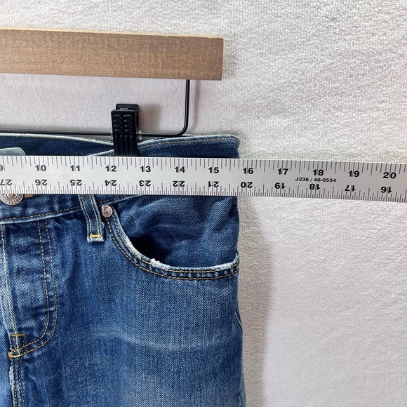 Levi’s 501 Vintage Fly Button Jeans Mens 28/32 100% Cotton Denim Blue Pants 1836 - Picture 5 of 11